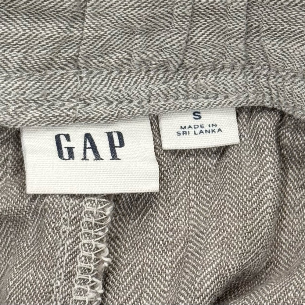 NWOT GAP Size Small High Rise Elastic Waist/Ankle Gray Chambray Utility Joggers - Picture 4 of 7